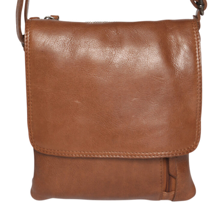 Ladies Leather Shoulder/Cross Body - New Arrivals 7755 Tan