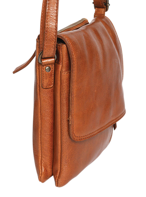 Ladies Leather Shoulder/Cross Body - New Arrivals 7755 Tan