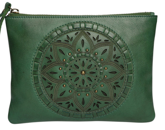 Ladies Leather Wallet - New Arrivals 7860 Green