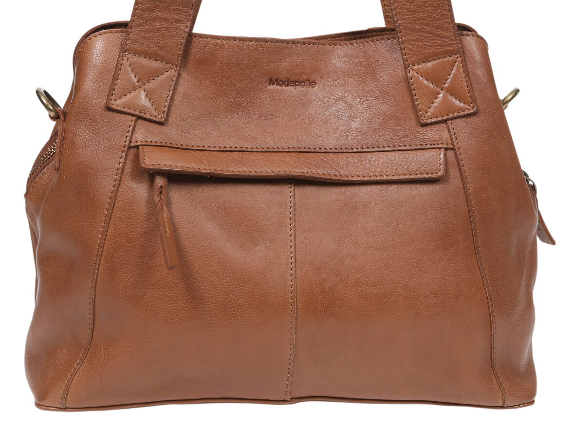 Ladies Leather Tote Bag/Cross Body - New Arrivals 7866 Tan