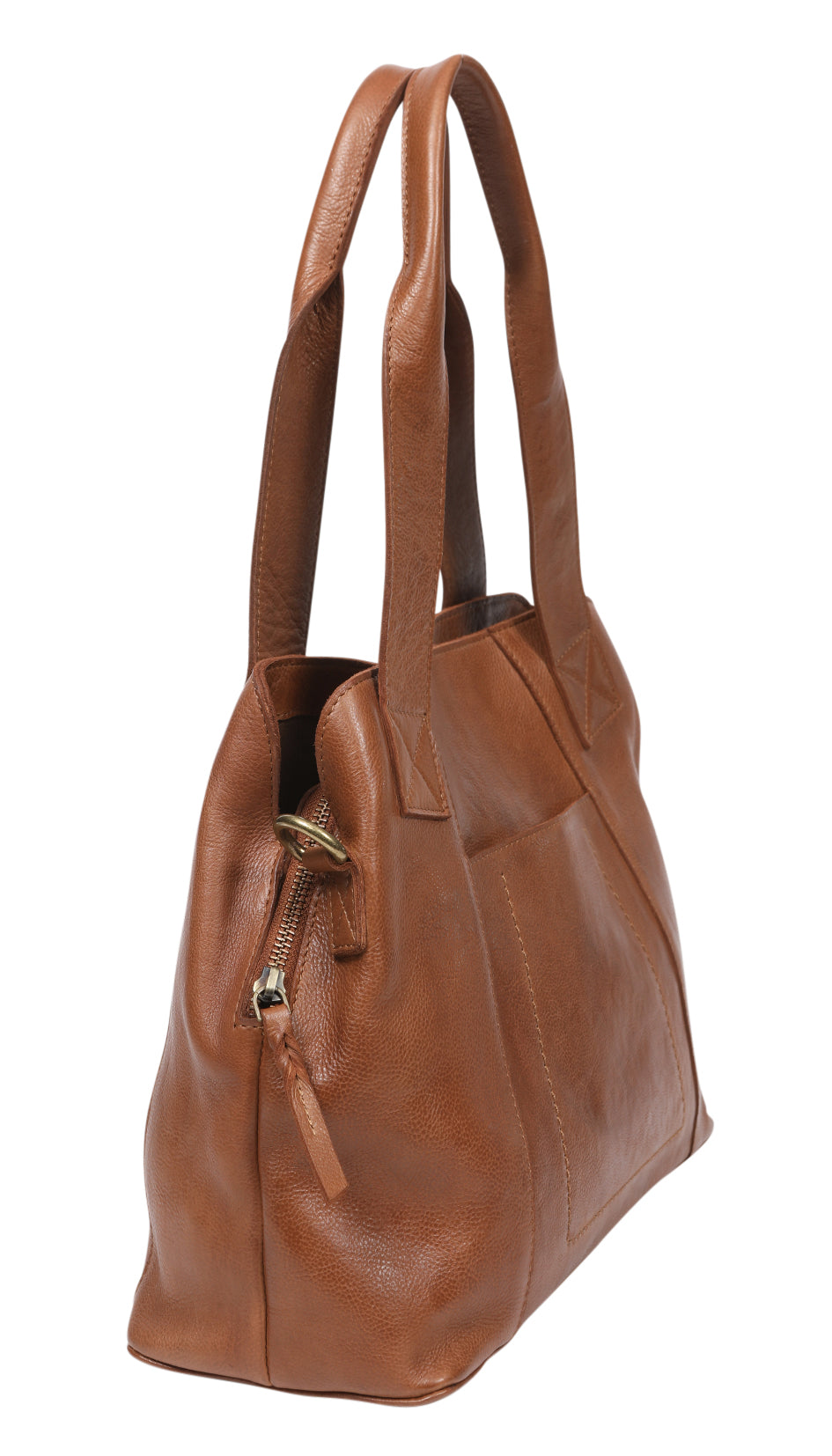 Ladies Leather Tote Bag/Cross Body - New Arrivals 7866 Tan