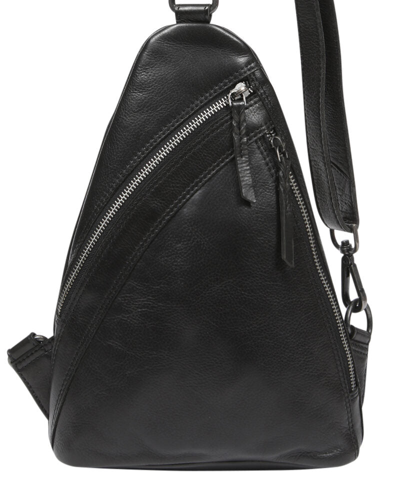 Ladies Leather Backpack - New Arrivals 7873 Black
