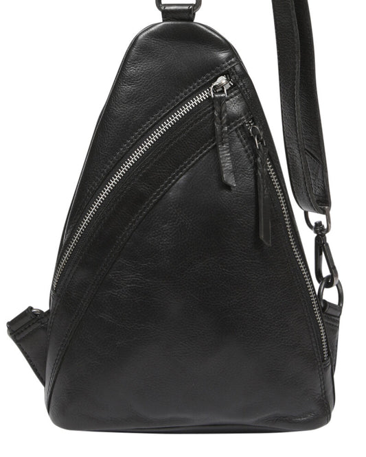 Ladies Leather Backpack - New Arrivals 7873 Black