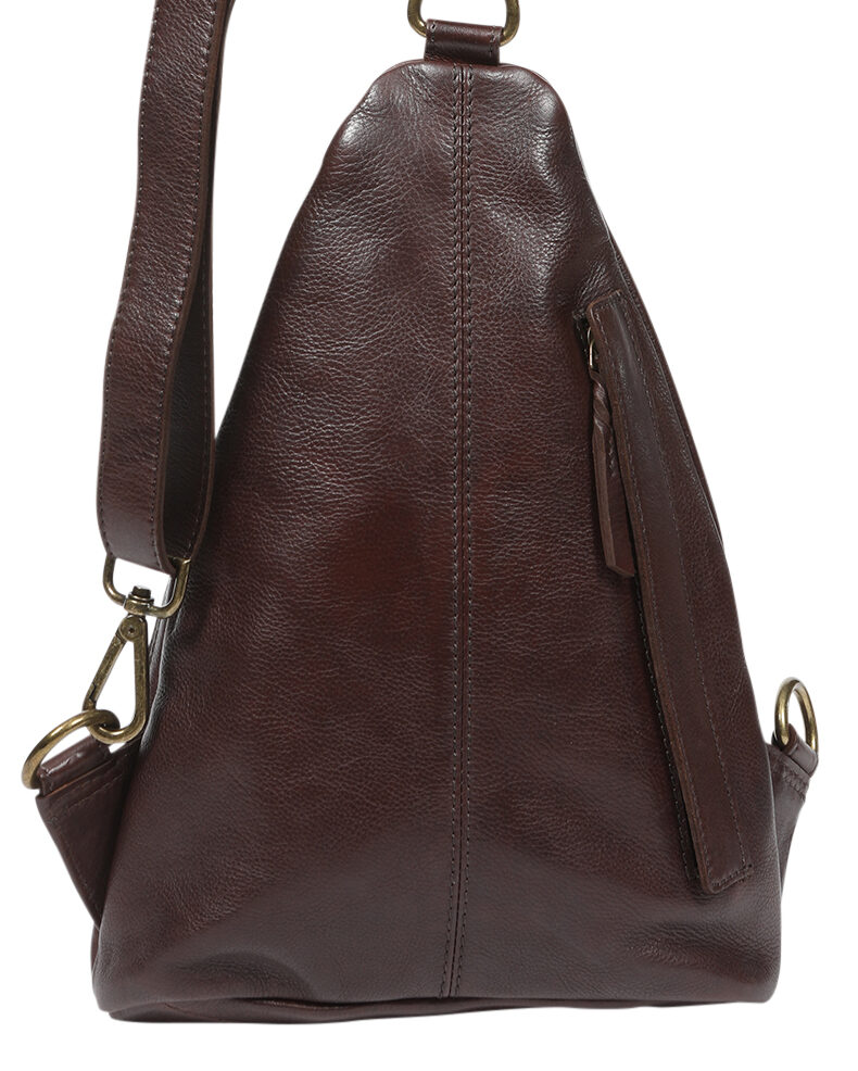 Ladies Leather Backpack - New Arrivals 7873 Dark Brown