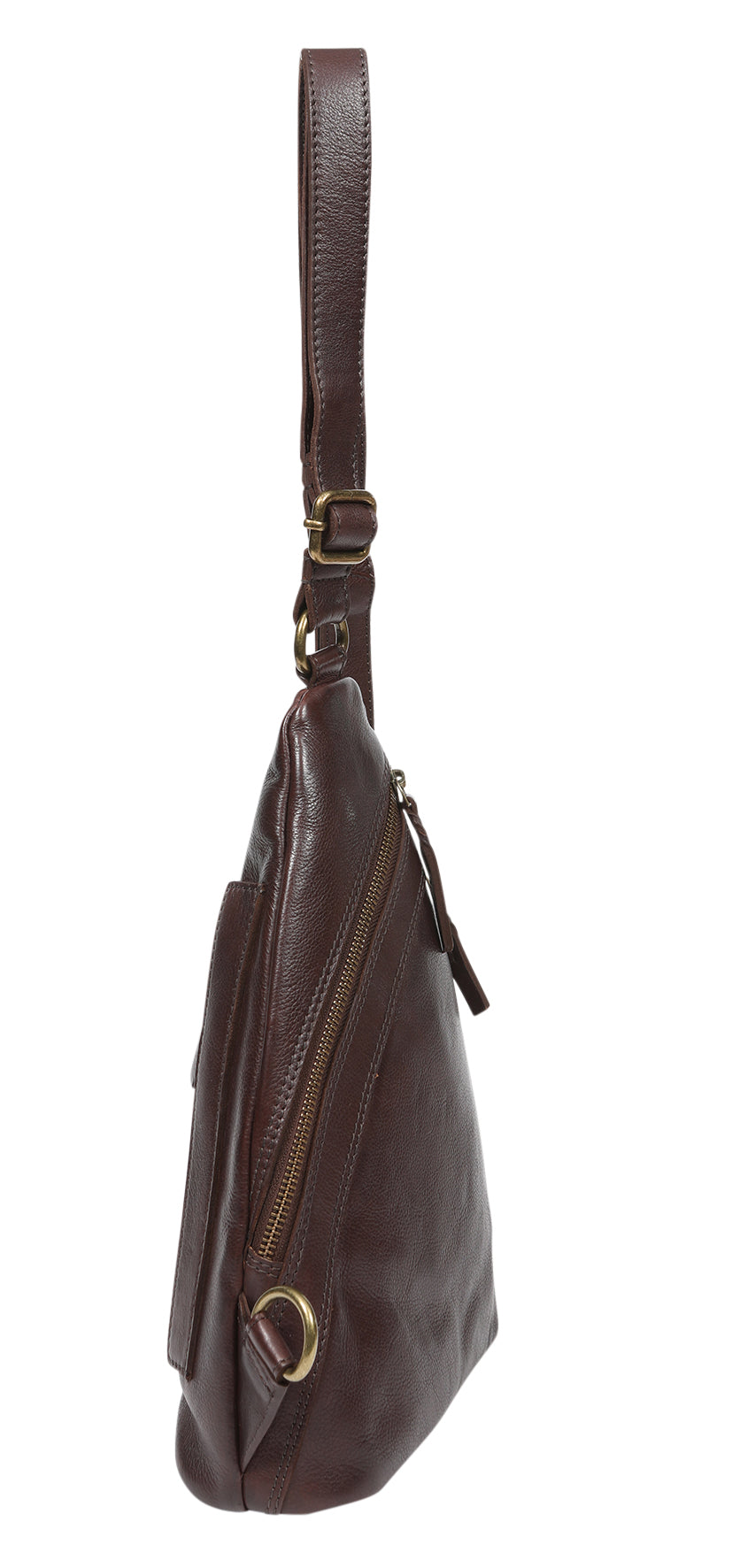 Ladies Leather Backpack - New Arrivals 7873 Dark Brown