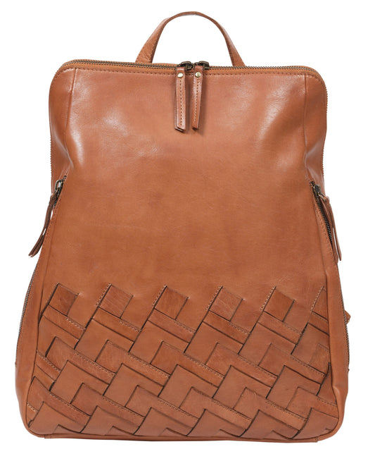 Ladies Leather Backpack – New Arrivals 7875 Tan