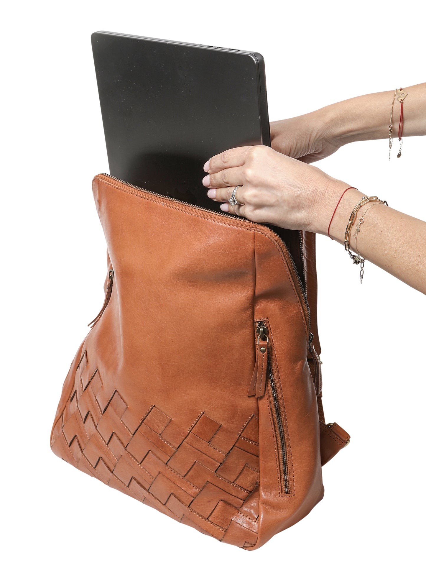 Ladies Leather Backpack – New Arrivals 7875 Tan