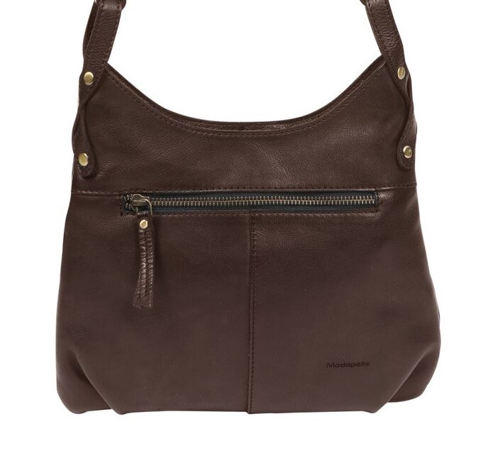 Ladies Leather Shoulder/Cross Body Style 7883 Brown
