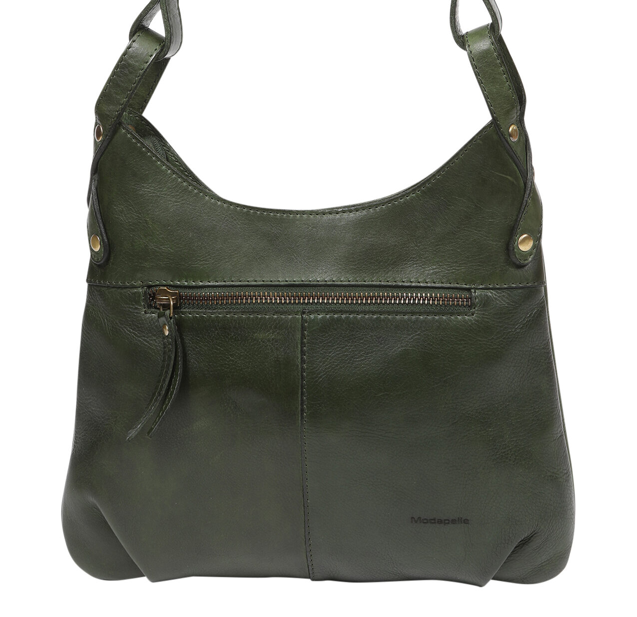 Ladies Leather Shoulder/Cross Body Style 7883 Olive