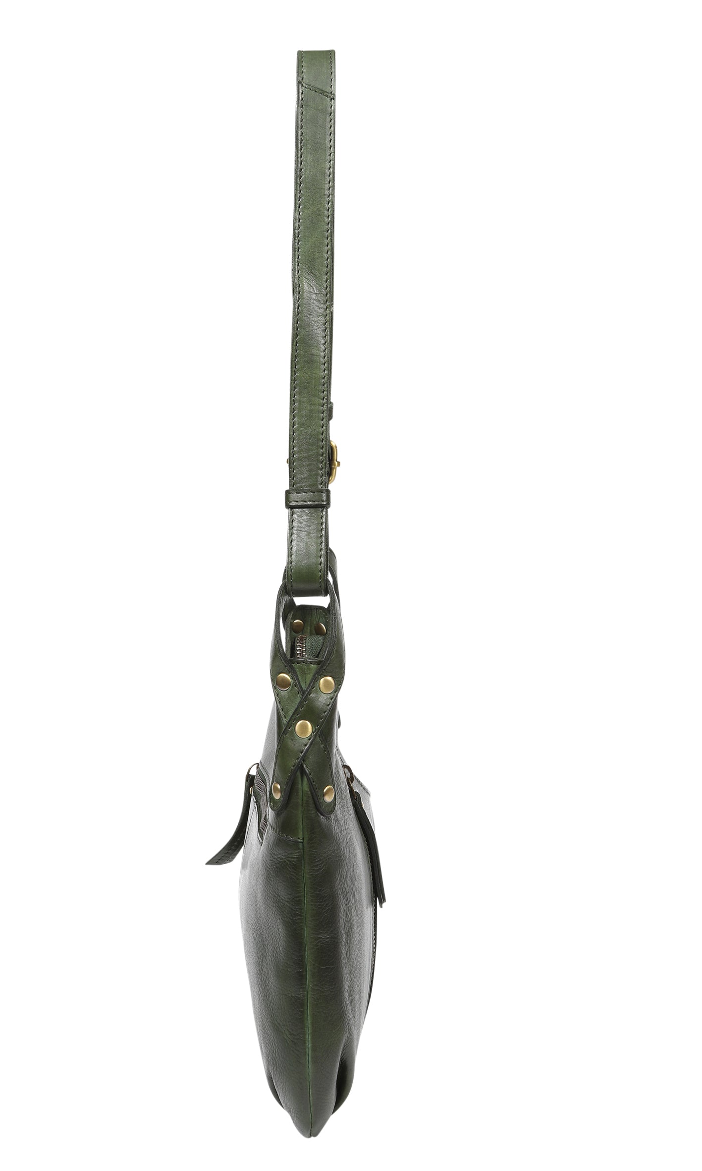 Ladies Leather Shoulder/Cross Body Style 7883 Olive
