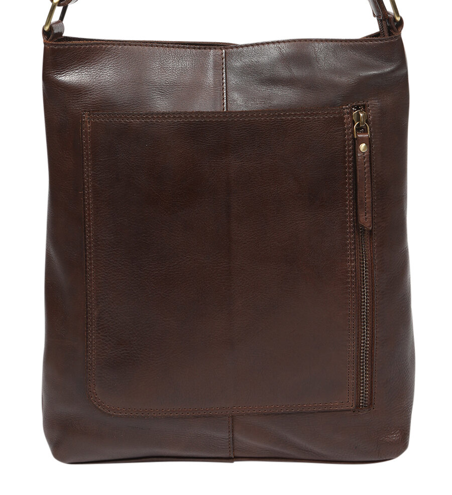 Ladies Leather Hobo/Cross Body Bag - New Arrivals 7884 Brown