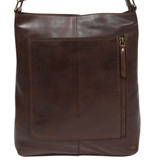Ladies Leather Hobo/Cross Body Bag - New Arrivals 7884 Brown