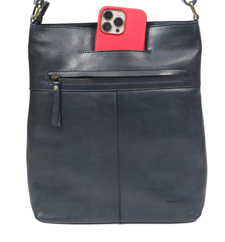 Ladies Leather Hobo/Cross Body Bag - New Arrivals 7884 Navy