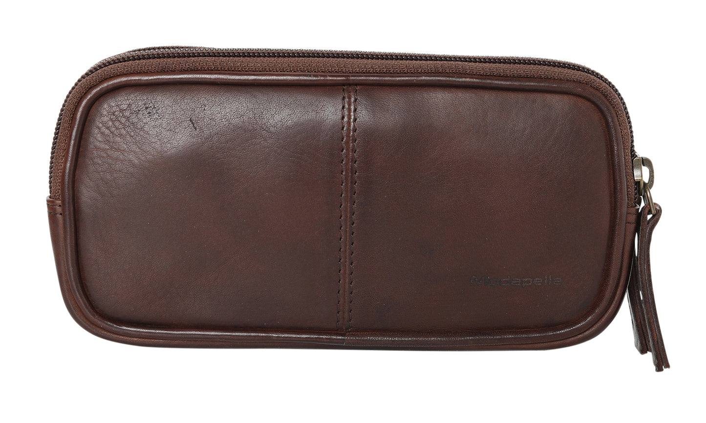 Ladies Leather Utility / Optical Case New Arrivals Style 7885 Brown