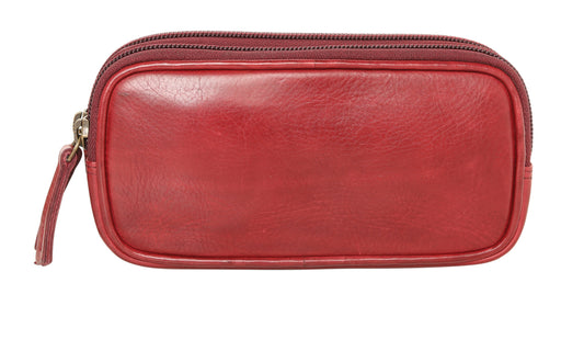 Ladies Leather Utility / Optical Case New Arrivals Style 7885 Burgundy
