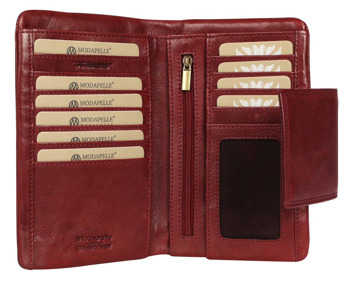 Ladies Leather Wallet Style 7886 Ox Blood
