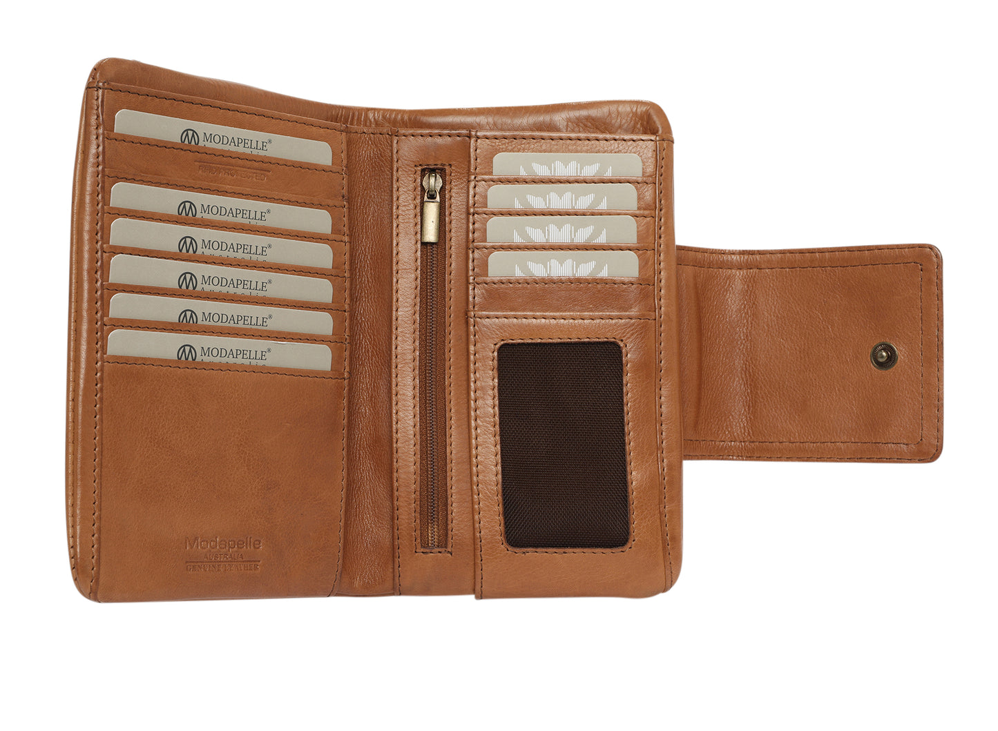Ladies Leather Wallet Style 7886 Tan
