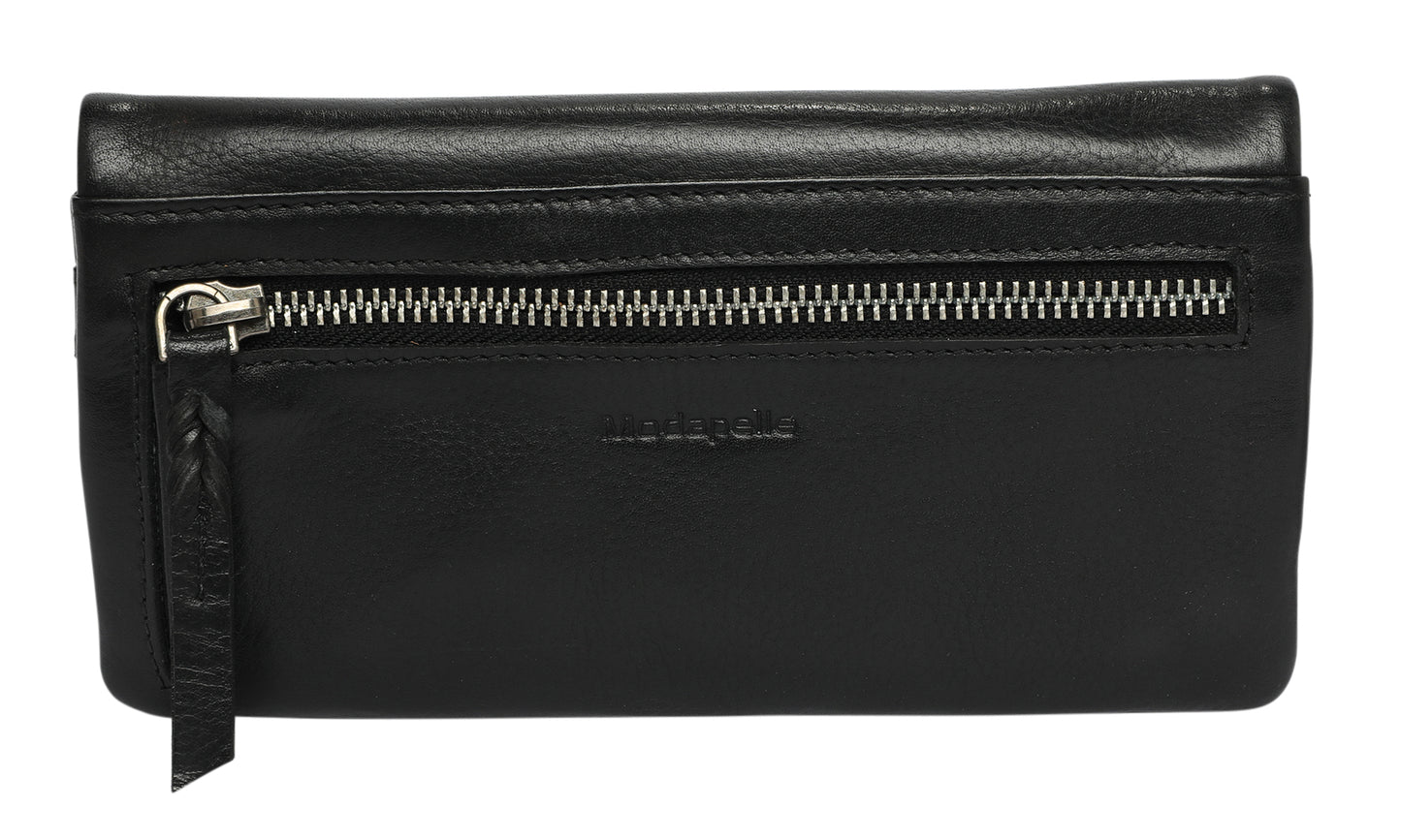 Ladies Leather Wallet Style 7887 Black