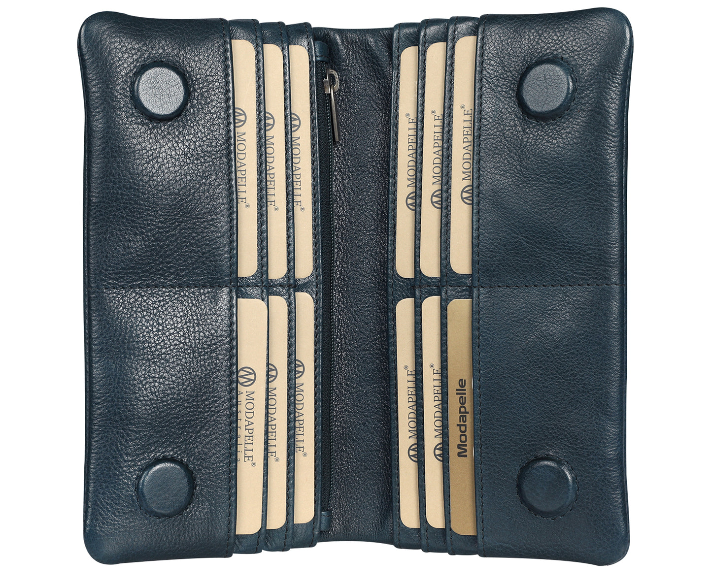 Ladies Leather Wallet Style 7887 Navy