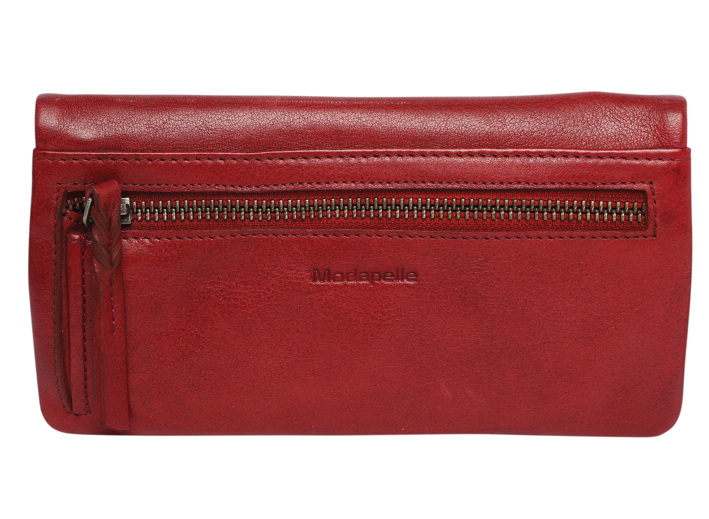 Ladies Leather Wallet Style 7887 Scarlet