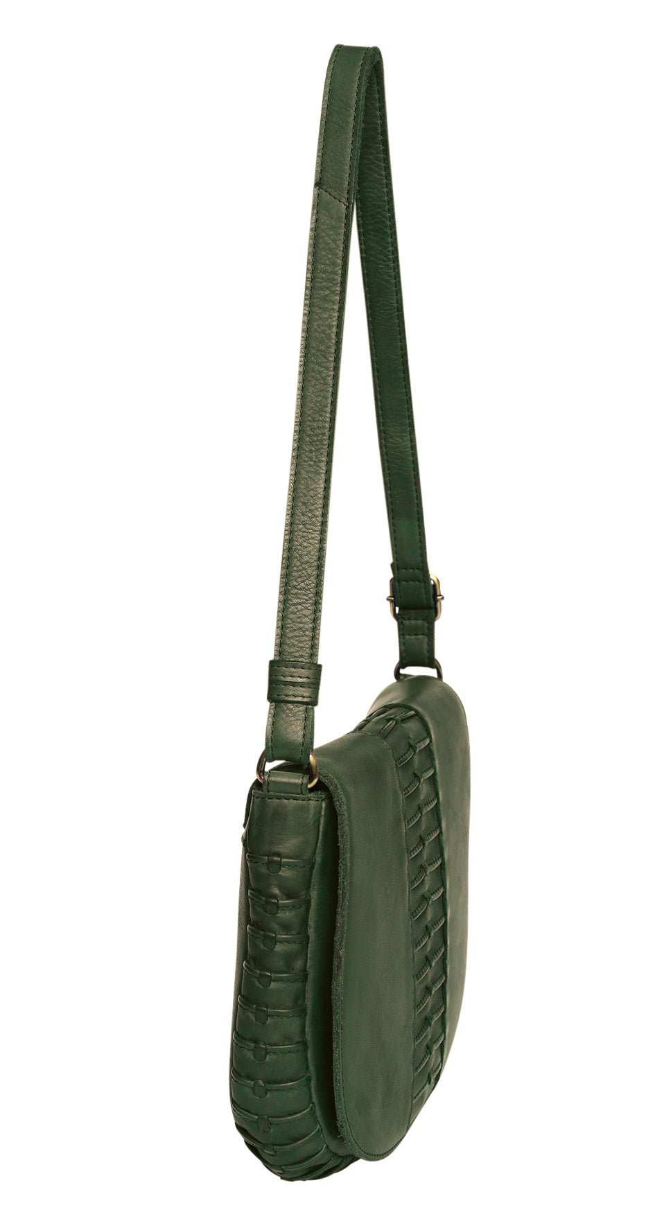 Ladies Leather Cross Body Bag Style 7888 Olive