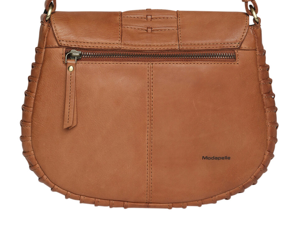 Ladies Leather Cross Body Bag Style 7888 Tan