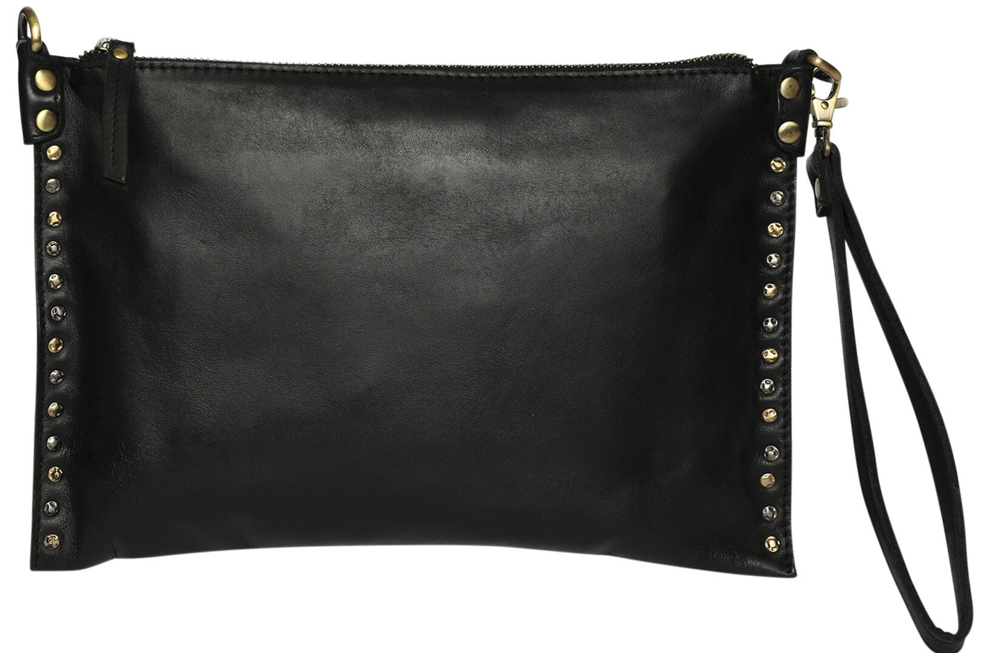 Ladies Leather Cross Body, Leather Wristlet - New Arrivals Style 7892 Black