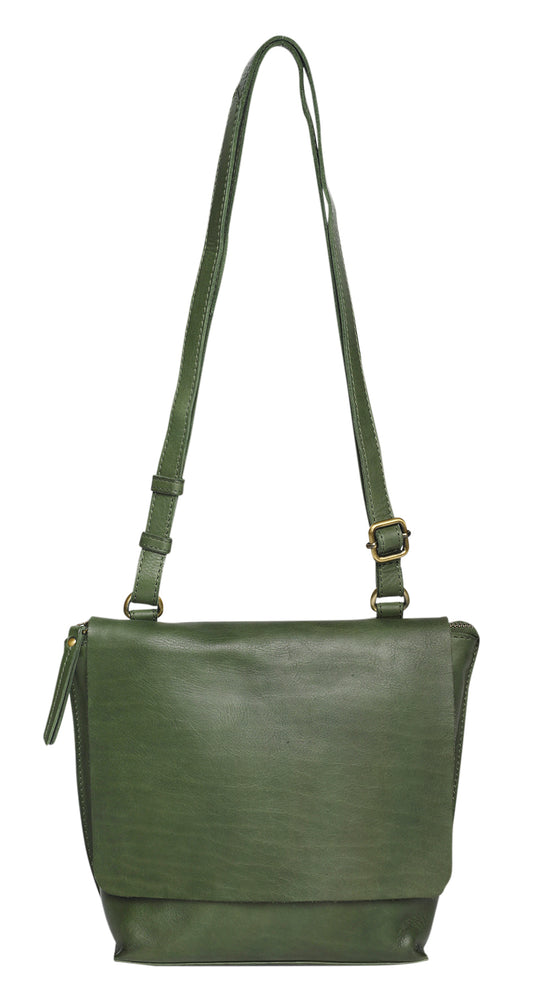 Ladies Leather Cross Body - New Arrivals Style 7894 Olive