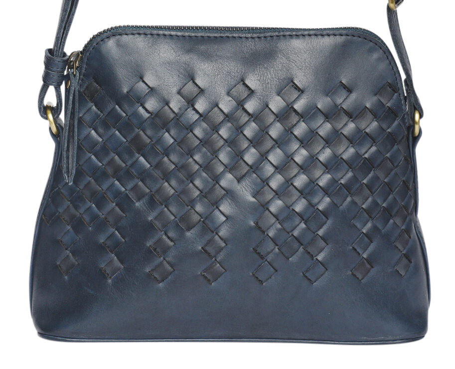 Ladies Leather Cross Body - New Arrivals Style 7895 Navy