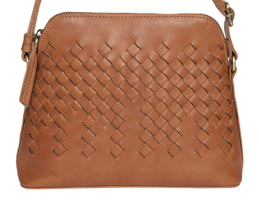 Ladies Leather Cross Body - New Arrivals Style 7895 Tan