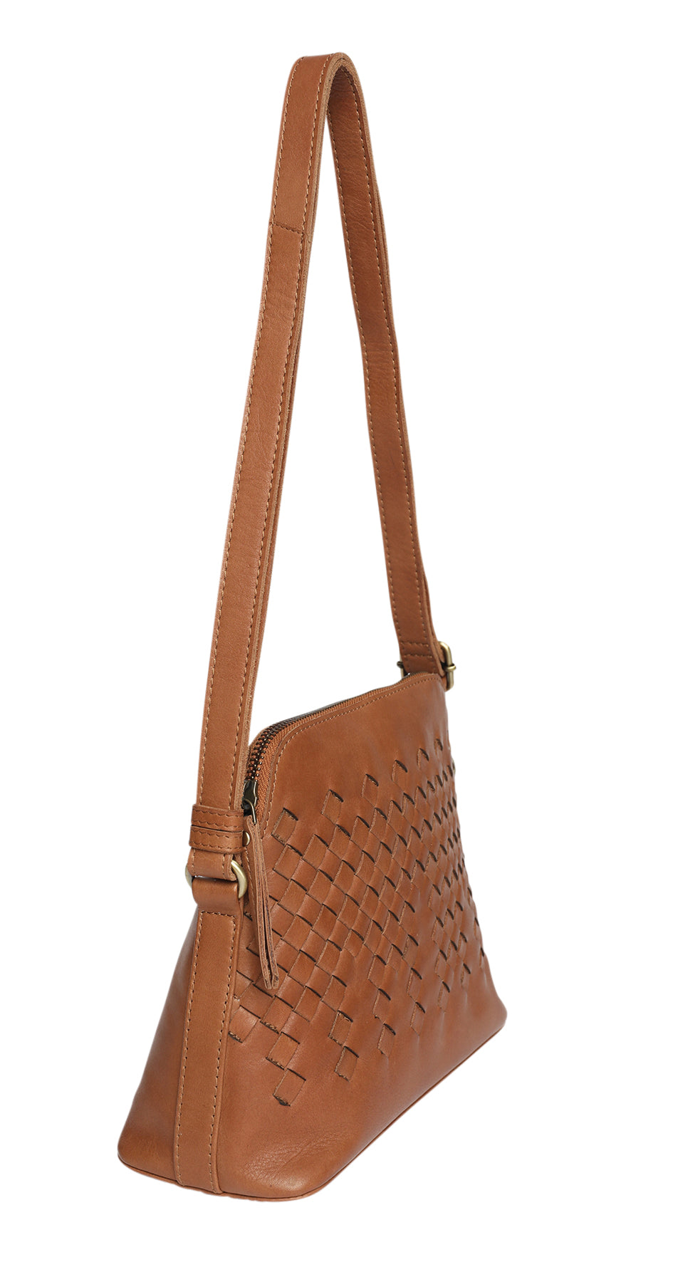 Ladies Leather Cross Body - New Arrivals Style 7895 Tan