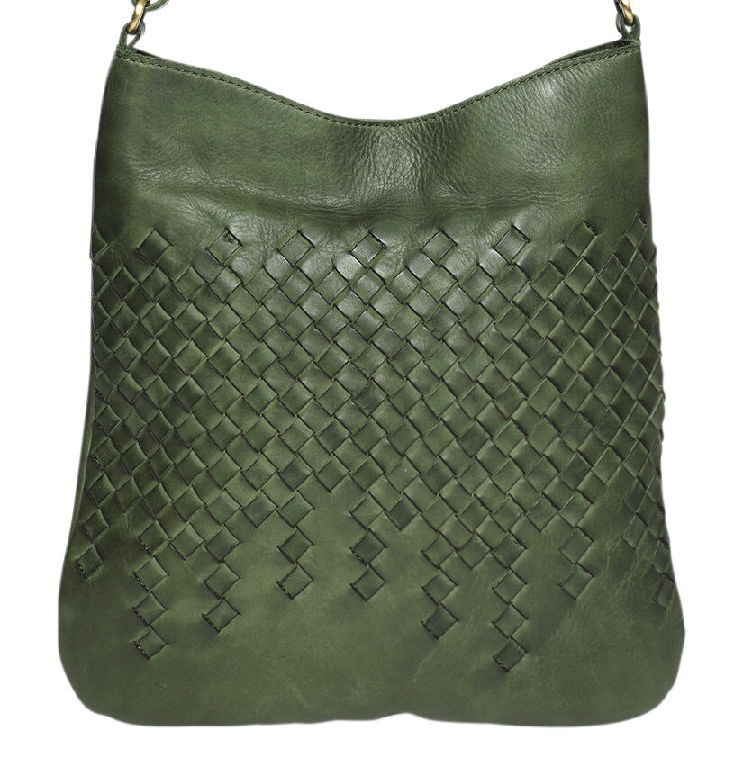 Ladies Leather Cross Body - New Arrivals Style 7896 Olive