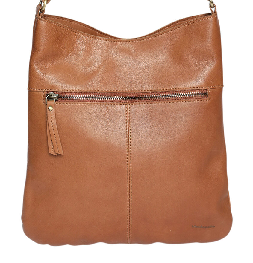 Ladies Leather Cross Body - New Arrivals Style 7896 Tan
