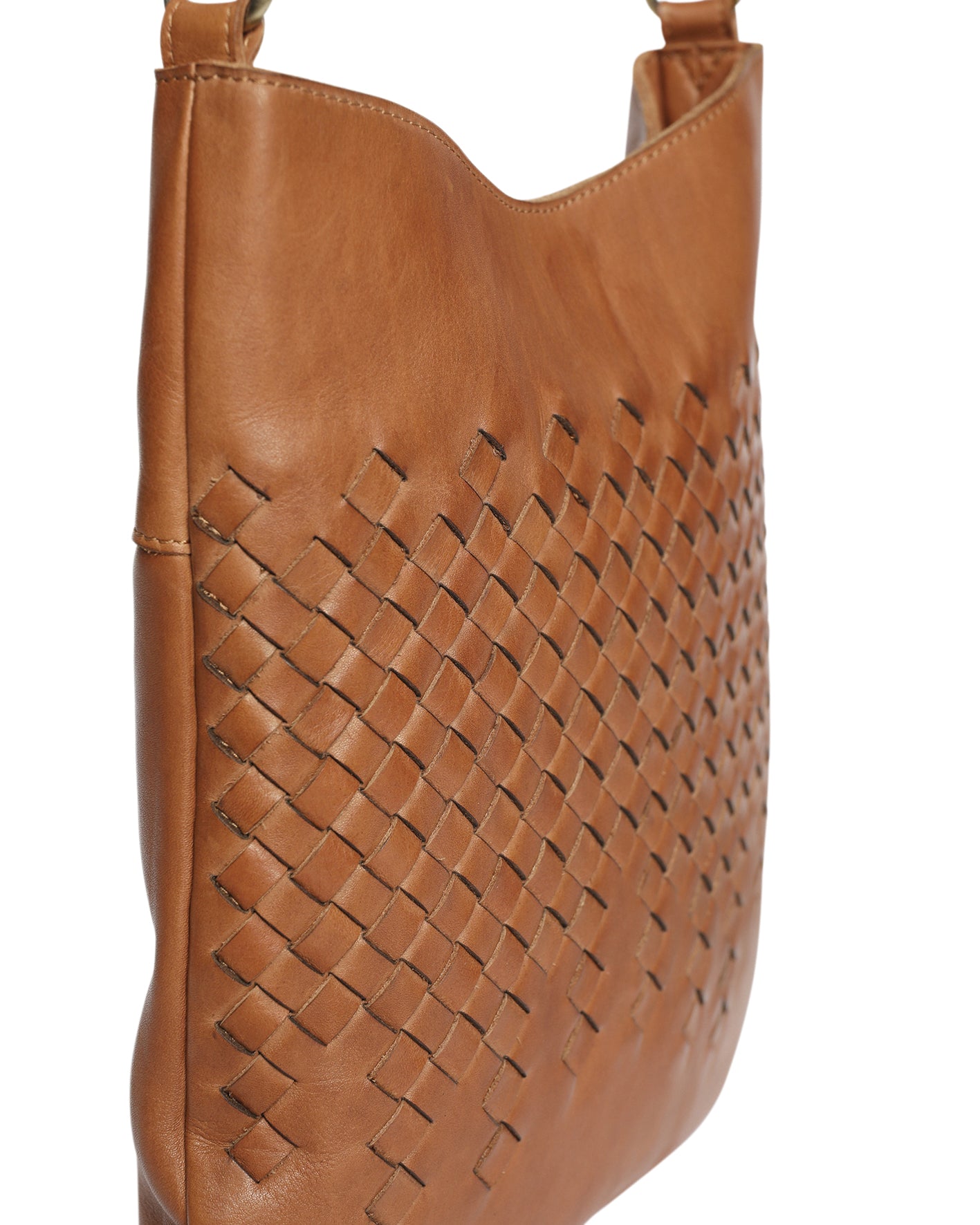 Ladies Leather Cross Body - New Arrivals Style 7896 Tan