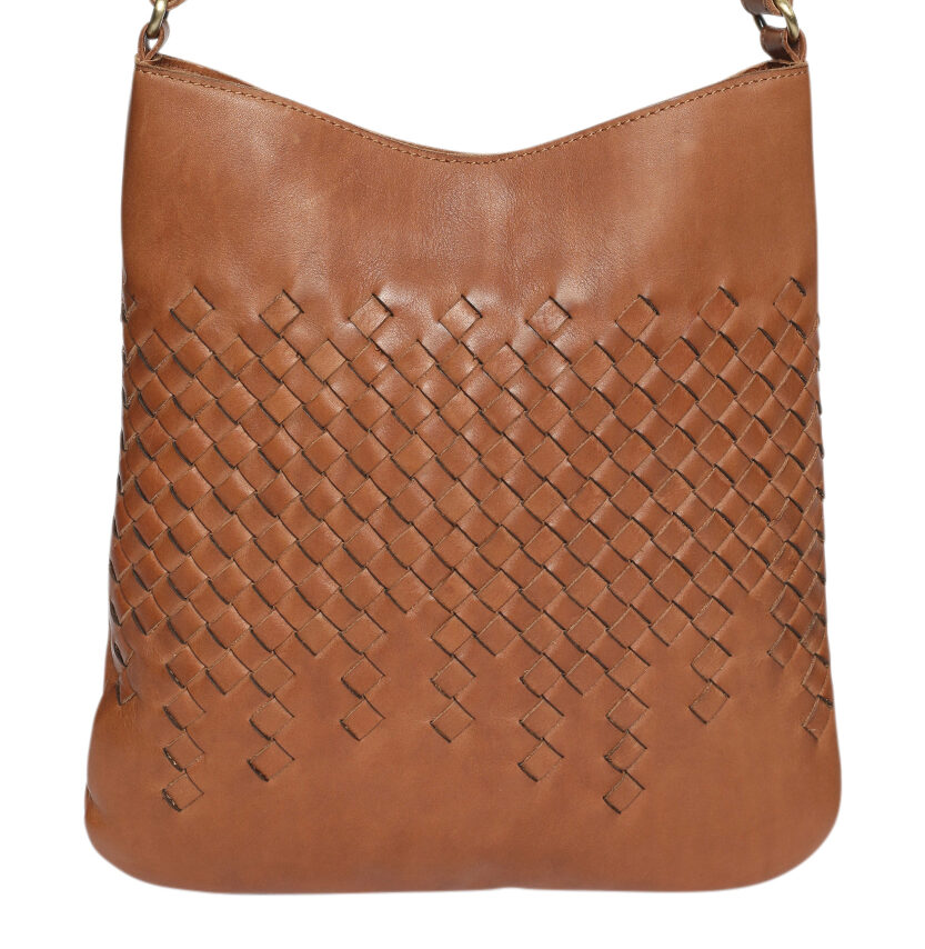 Ladies Leather Cross Body - New Arrivals Style 7896 Tan