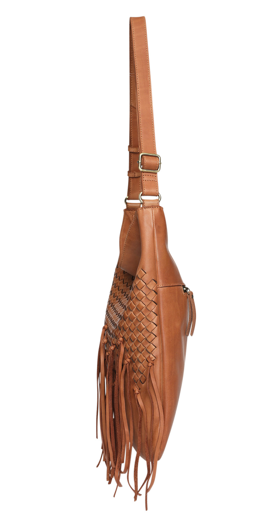 Ladies Leather Shoulder/Cross Body Style 7897 Tan