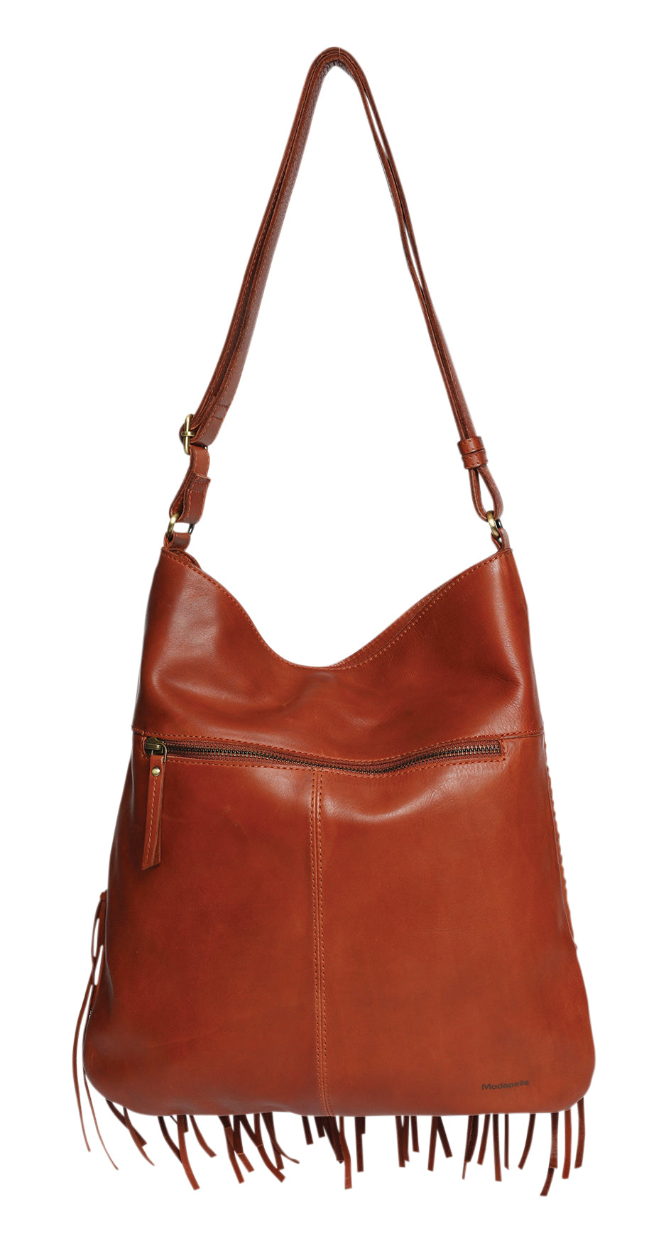 Ladies Leather Shoulder/Cross Body Style 7897 Cognac