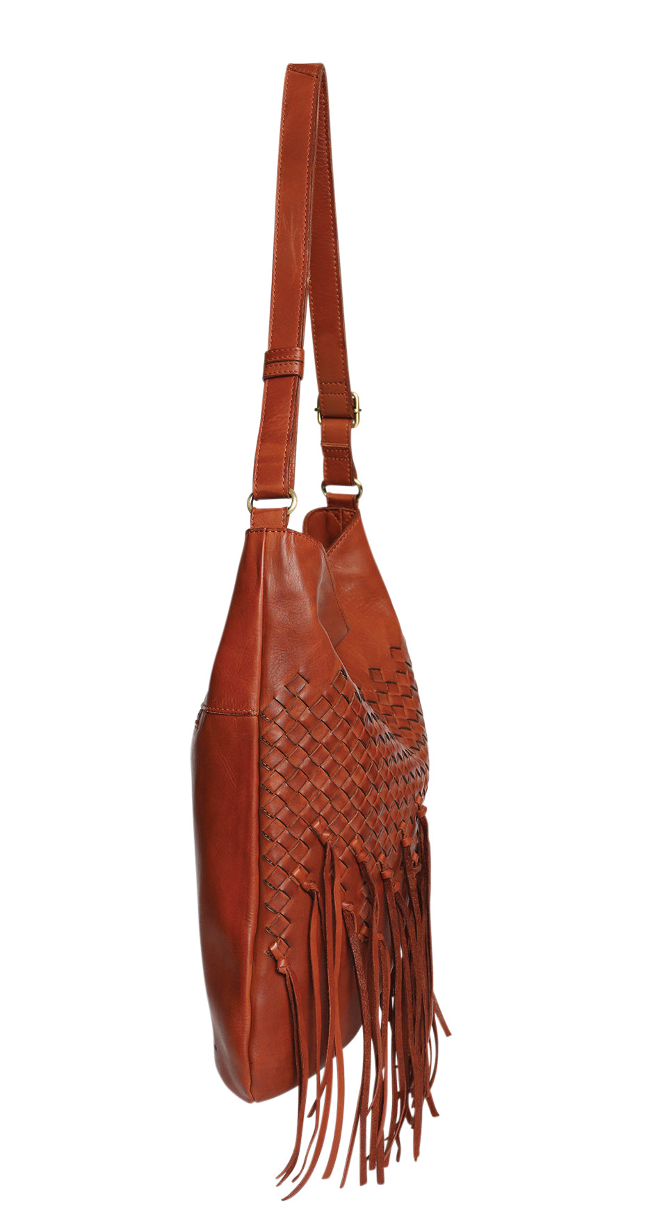 Ladies Leather Shoulder/Cross Body Style 7897 Cognac