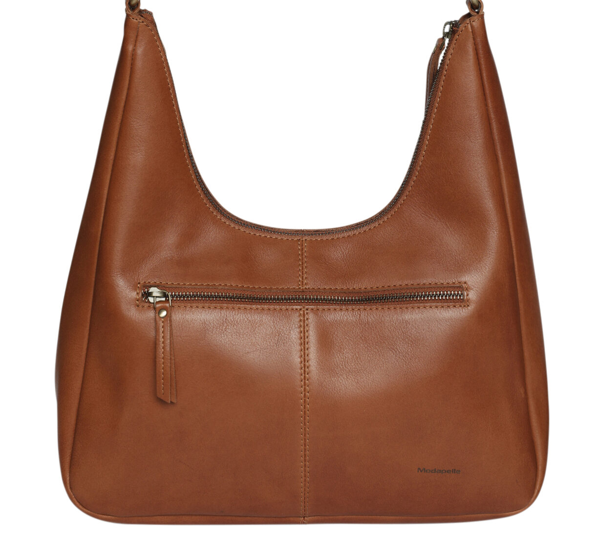 Ladies Leather Shoulder Bag/Hobo Style 7898 Tan