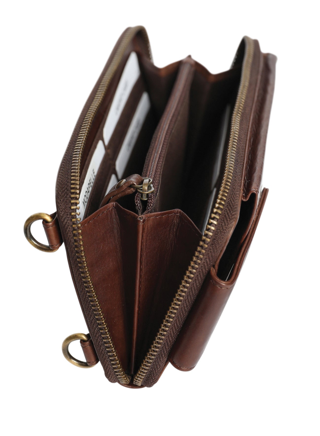 Ladies Cross Body Bag and Ladies Leather Wallet Style 7900 Brown