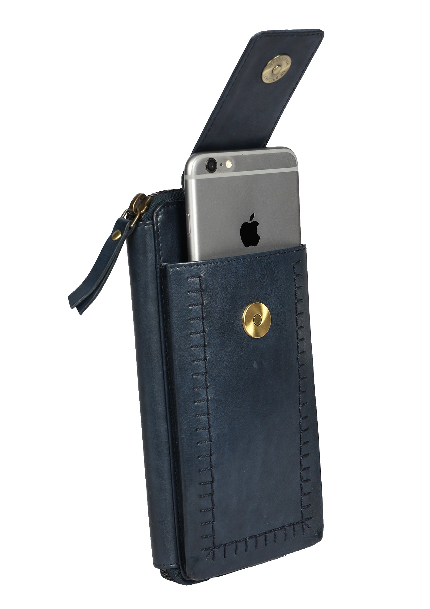 Ladies Cross Body Bag and Ladies Leather Wallet Style 7900 Navy