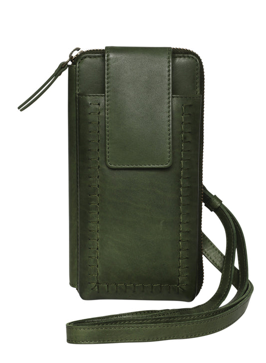 Ladies Cross Body Bag and Ladies Leather Wallet Style 7900 Olive