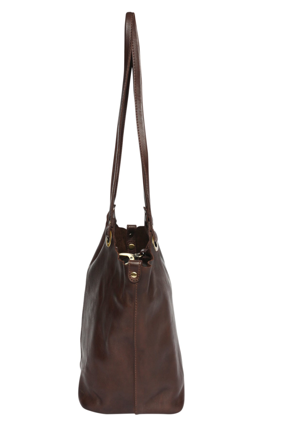 Ladies Leather Tote Style 7904 Brown