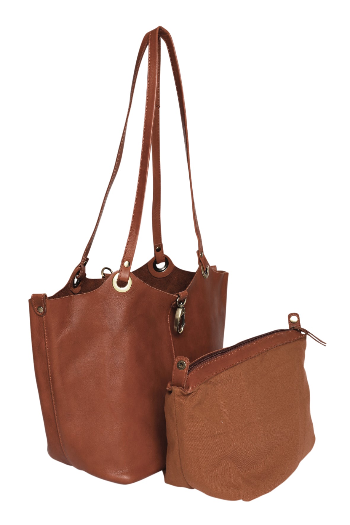 Ladies Leather Tote Style 7904 Tan