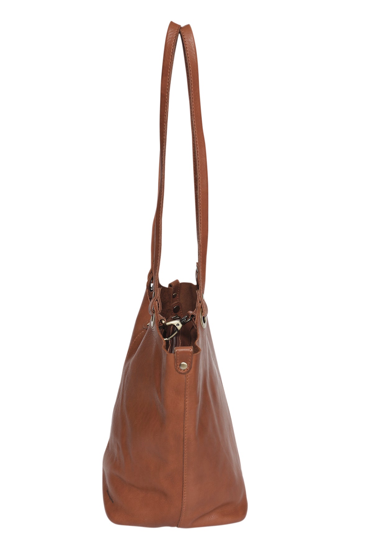 Ladies Leather Tote Style 7904 Cognac
