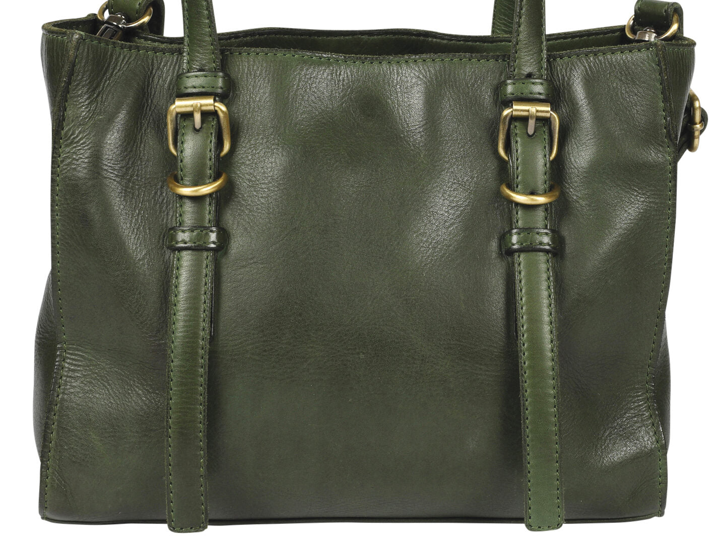 Ladies Leather Cross Body Bag Style 7908 Olive