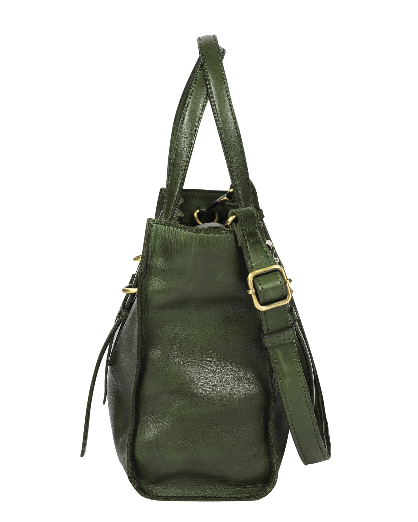 Ladies Leather Cross Body Bag Style 7908 Olive
