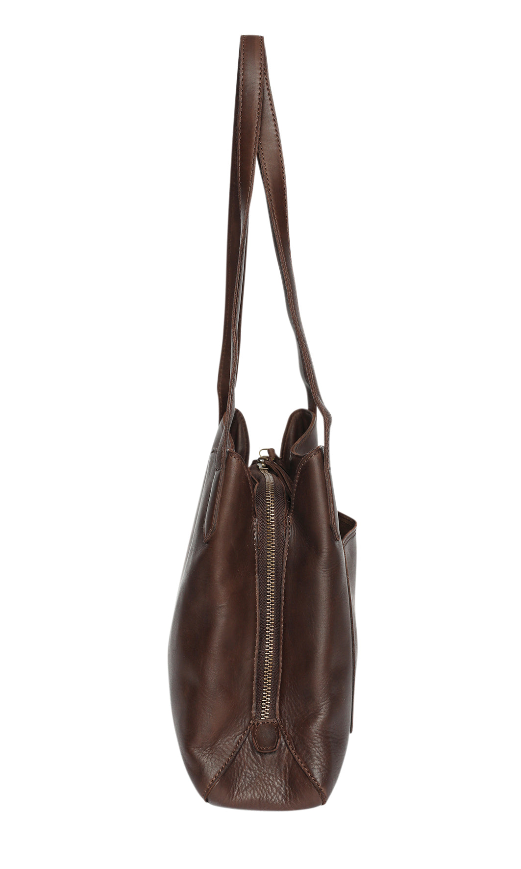 Ladies Leather Tote Style 7909 Brown