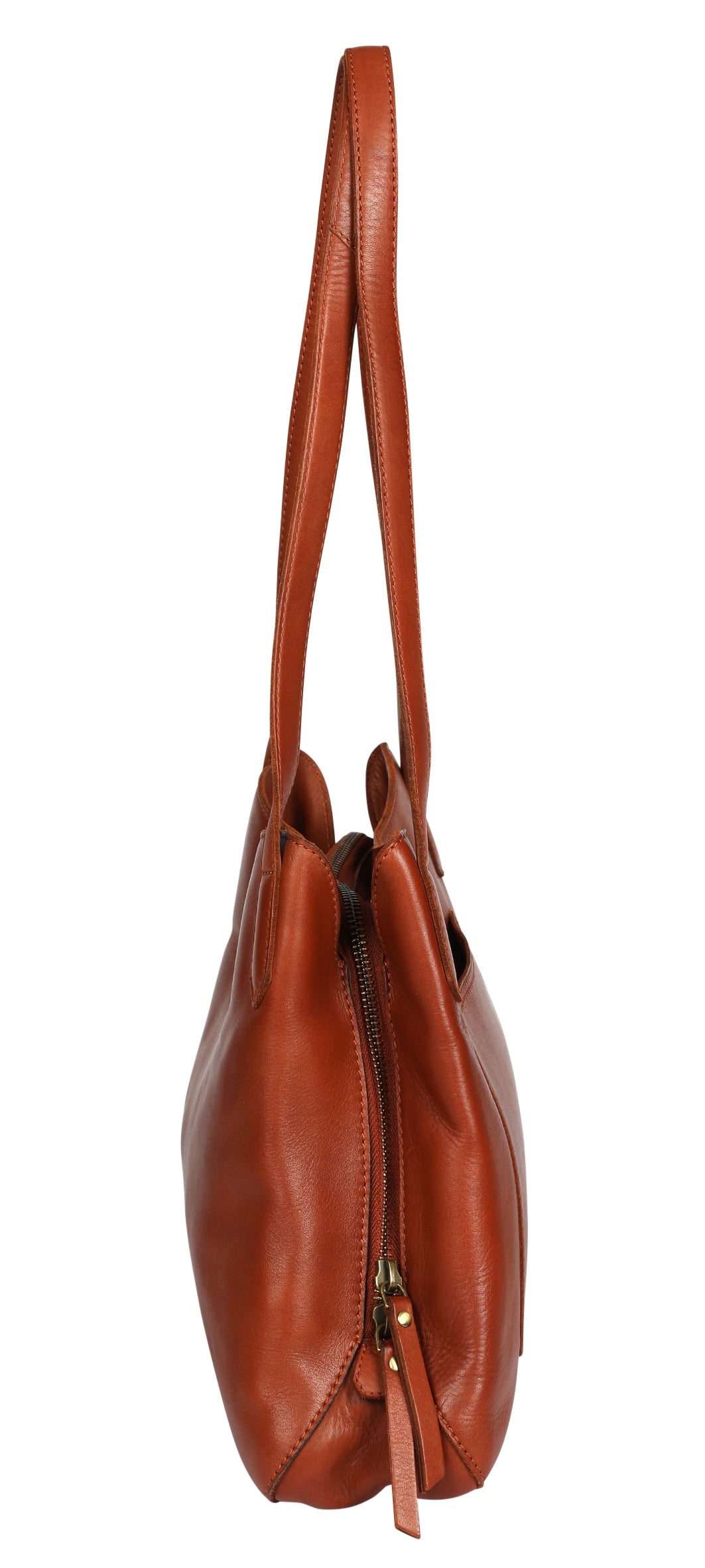 Ladies Leather Tote Style 7909 Cognac