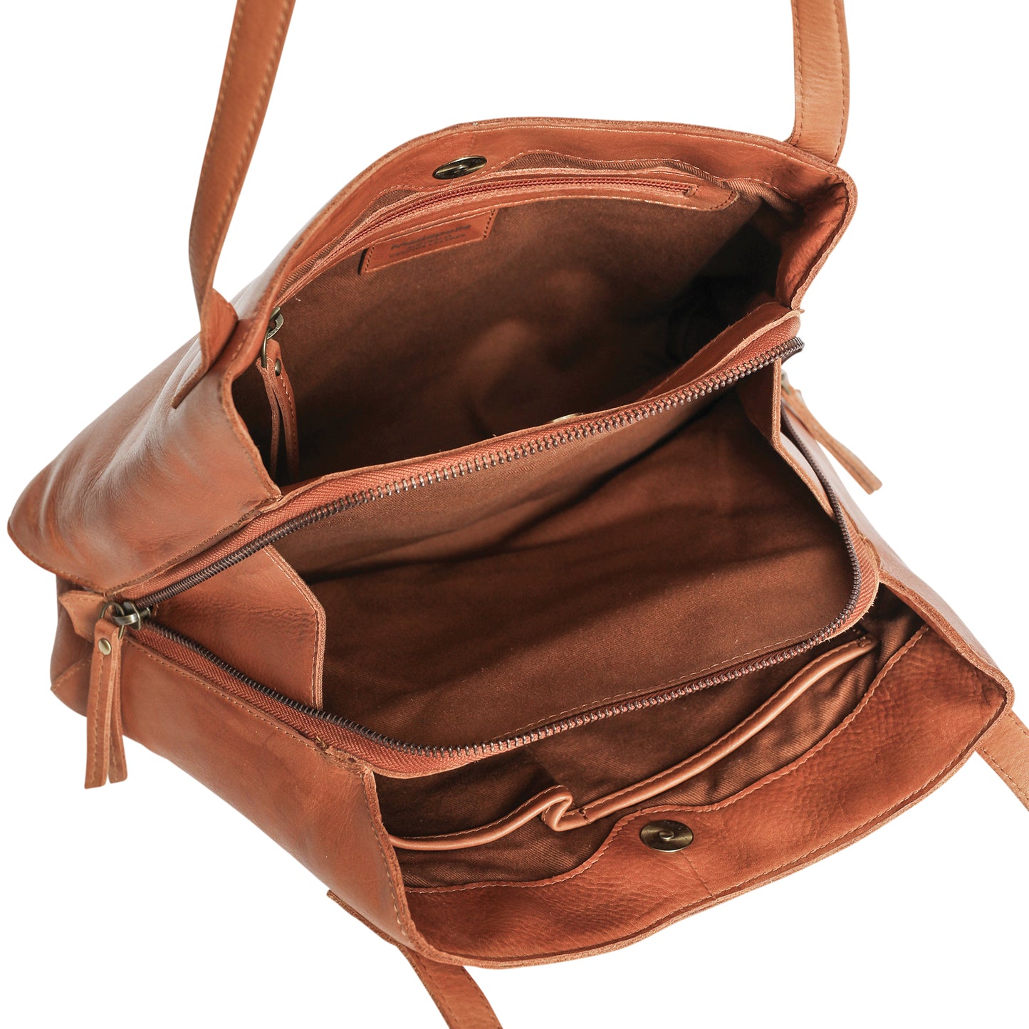 Ladies Leather Tote Style 7909 Tan